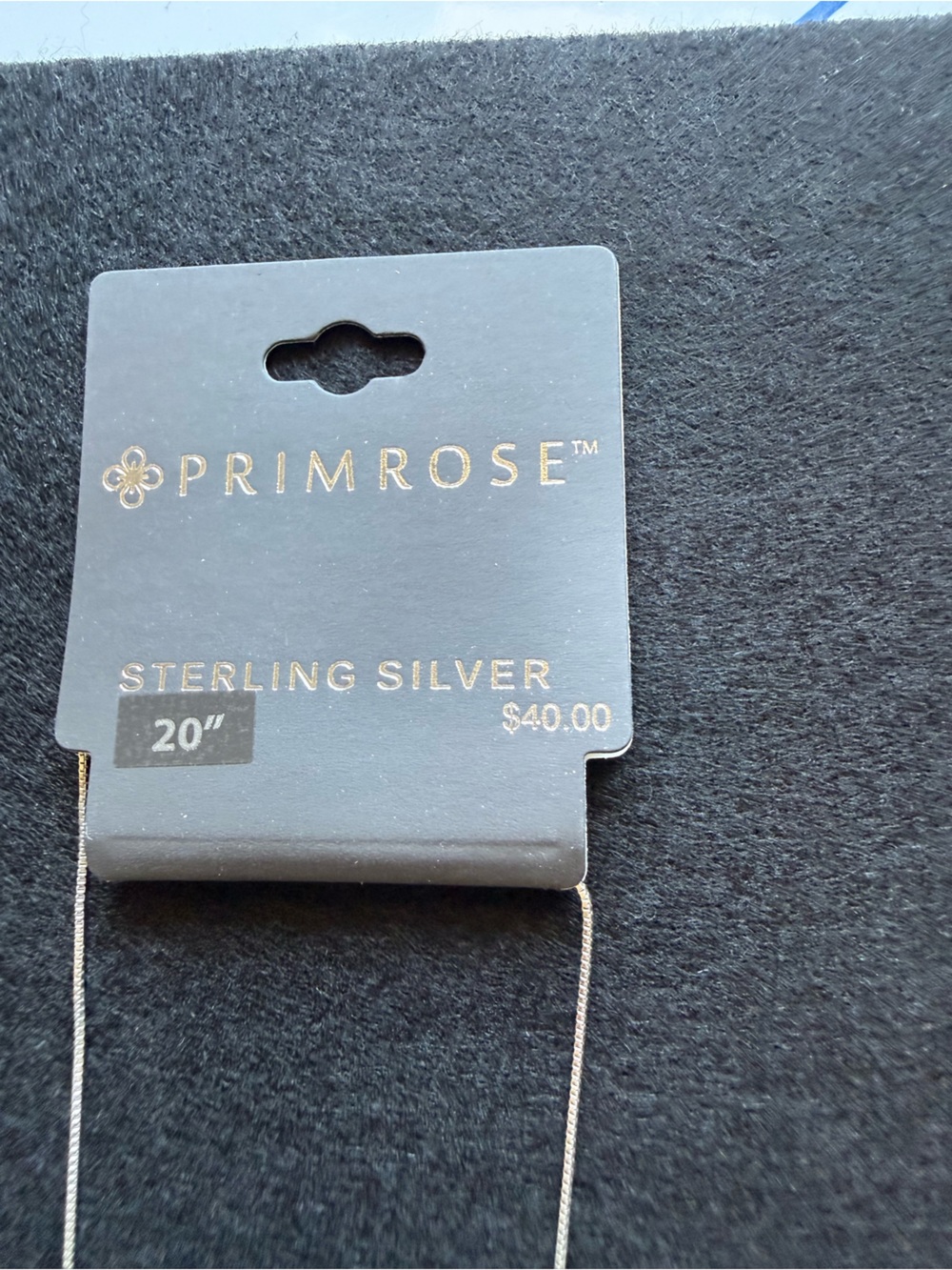 Primrose Sterling Silver 20" Delicate Chain Necklace - Silver - Picture 2 of 3